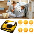 thumbnail image 6 of Sunflower Blanket Beautiful Sunflowers Throw Blanket Soft Flannel Lightweight Blanket Gifts for Kids Adults 50"x40", 6 of 6