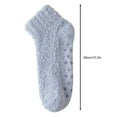 thumbnail image 6 of 1 Pair Women Socks Mid-tube No Odor Thickened Coral Fleece Warm Solid Color Silicone Bottom High Elasticity Anti-slip Sweat-absorption Anti-shrink Sports Winter Socks, 6 of 8