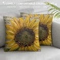 thumbnail image 3 of Nawypu Summer Decor Pillow Covers Hello Sunshine Yellow Sunflower Throw Pillow Case Farmhouse Decorative Cushion Case for Outdoor Activity Sofa Home Couch Office White, 3 of 5