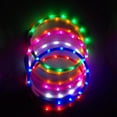 thumbnail image 2 of Clearance Luminous Pet Collar With LED Light USB Charging Silicone Strobe Collar Cut To Resize Night Safety Warning For Dog, 2 of 6