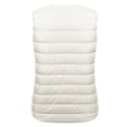 thumbnail image 5 of RYRJJ Women's Lightweight Puffer Vest Crew Neck Zip Up Quilted Outerwear Winter Thermal Sleeveless Gilet Jackets with Pockets(White,XXL), 5 of 5