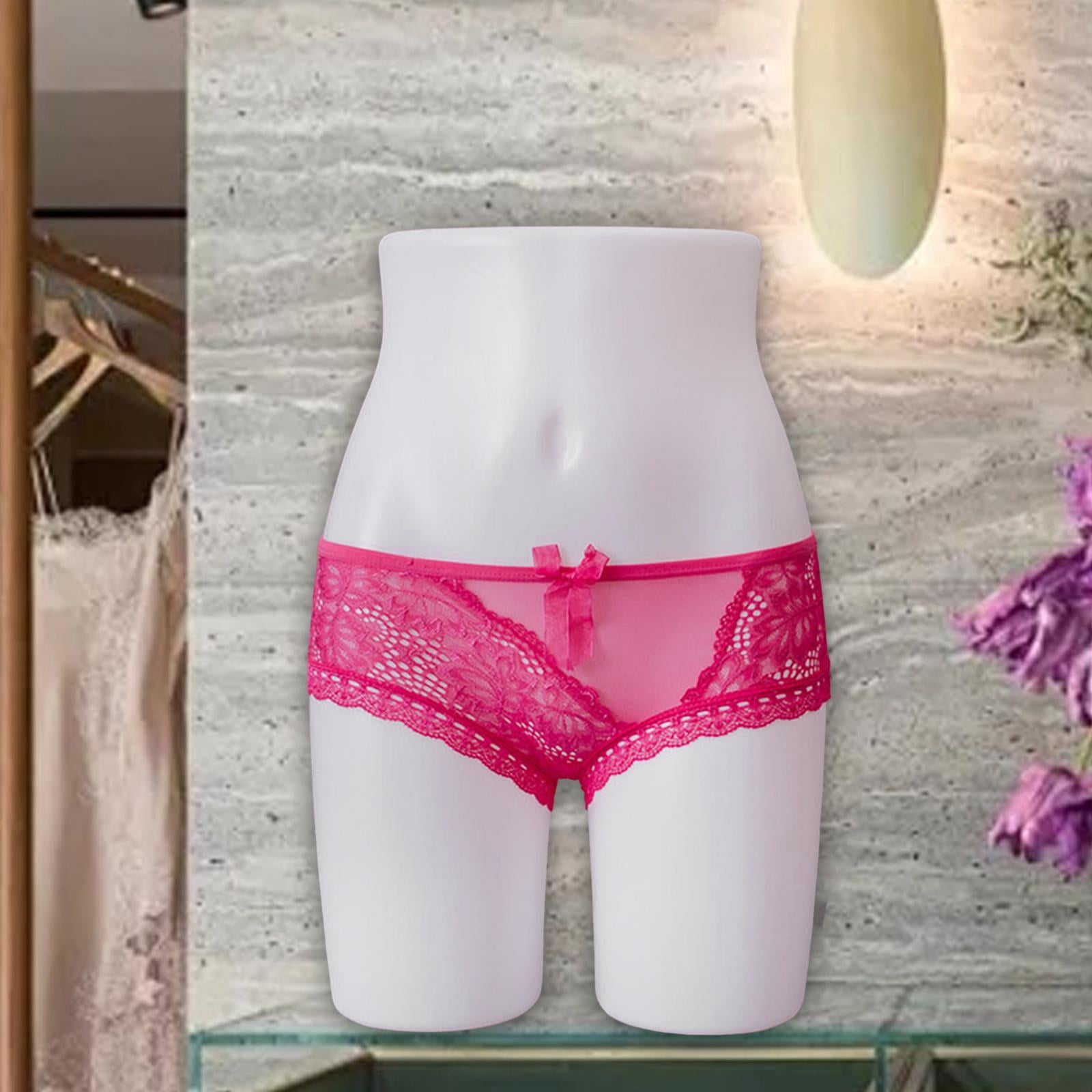 Milageto Panty Mannequin Creative Support Hip Display Stand for Cloakroom Home Briefs White