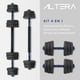 thumbnail image 5 of Mancuerna con Peso Ajustable Altera  ASTRAL-20K C/ Discos de Cemento Intercambiables 20Kg, 5 of 12