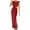 Red, variant on OAVQHLG3B Hollow Out Bodycon Dresses for Women Party Night Maxi Sleeveless Solid Slit Crewneck Casual Cocktail Gown Dress