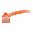 thumbnail image 2 of C2G 25ft Cat6a Snagless Unshielded UTP Network Patch Ethernet Cable-Orange - Patch cable - RJ-45 (M) to RJ-45 (M) - 25 ft - UTP - CAT 6a - molded, snagless, stranded - orange, 2 of 3