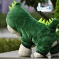 thumbnail image 4 of Walbest Dog Plush Outfit with Hood Pet Dinosaur Costume Pet Dino Hoodies Warm Dragon Coat Four-Leg Jumpsuit Cute Winter Clothes for Cats and Small to XX-Large Dog (XL, Green), 4 of 7