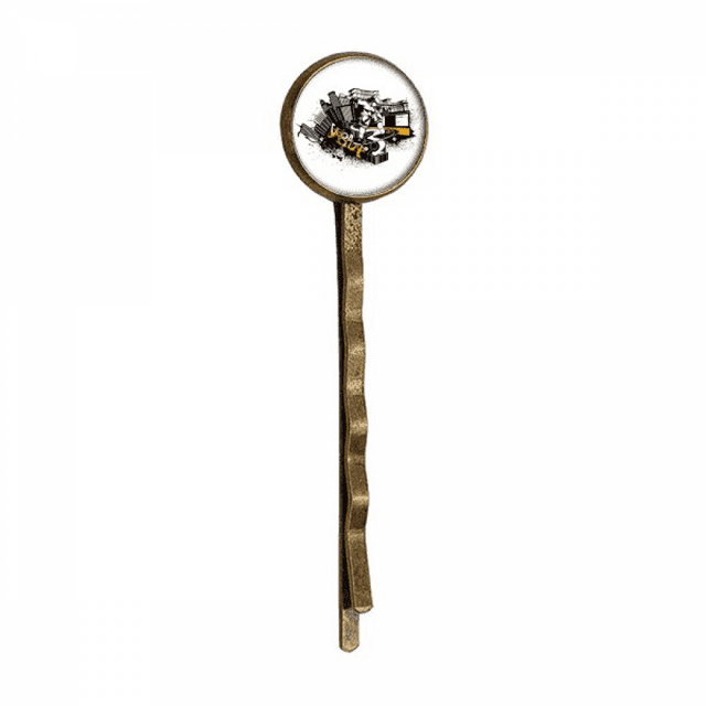 Ski de Sport d'Hiver et Contour de la Ville Rétro Cheveux en Métal Bobby Pin Headwear