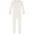 thumbnail image 2 of Gerber Baby and Toddler Neutral Tight Fitting Footed Unionsuits, 2-Pack, Sizes 0/3 Months - 5T, 2 of 8