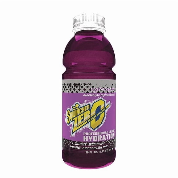 Sqwincher Sugar Free Sports Drink Grape 20 oz., PK24 159030803