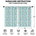 thumbnail image 2 of Funny Window Curtains for Kids Room - 42Wx63H Inch 2 Panels, Rod Pocket Colorful Cartoon Horse Patterns for Girls Bedroom Decor Preschool Classroom Curtains Playroom Living Room Window Drapes, 2 of 5