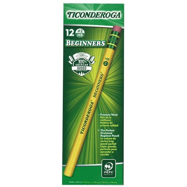 Dixon Ticonderoga DIX133082 Beginner Pencil with Eraser 2 Dozan
