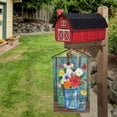 thumbnail image 6 of Floral Garden Flag 12x18 Double Sided, Burlap Small Vertical Vase Flower Garden Yard Flags for Outside Outdoor House Decoration, 6 of 6
