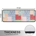 thumbnail image 5 of Kitchen Rugs Sets Of 2,Pioneer Flower Floral Print Pattern Anti Fatigue Kitchen Mat Rugs Non Slip Washable,Decorative Kitchen Floor Mats for Kitchen,Sink,Laundry,17"x47"+17"x47", 5 of 5