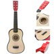 thumbnail image 3 of Guitarra de madera instrumento educativo musical juguete para niños niños estudiantes principiantes (color madera), 3 of 4