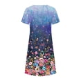 thumbnail image 5 of Robes Maxi pour Femmes 2023 Robe d'Été Bohème à Imprimé à Manches Courtes Robe de Plage Longueur Genou Robe à Manches Courtes en Liquidation, 5 of 5