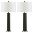 thumbnail image 2 of SAFAVIEH Ollie 31.5 in. H Faux Column Table Lamp, Dark Green Faux Snakeskin Set of 2, 2 of 6