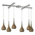 thumbnail image 2 of Elk Lighting 31340/6WH Lindsey 6 Light Pendant In White And Satin Nickel, 2 of 2