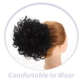 thumbnail image 2 of Moño desordenado pieza de cabello despeinado Updo extensión de moño para el cabello cordón elástico banda para el cabello piezas de cabello moño de pelo rizado Scrunchies para mujeres, 2 of 8