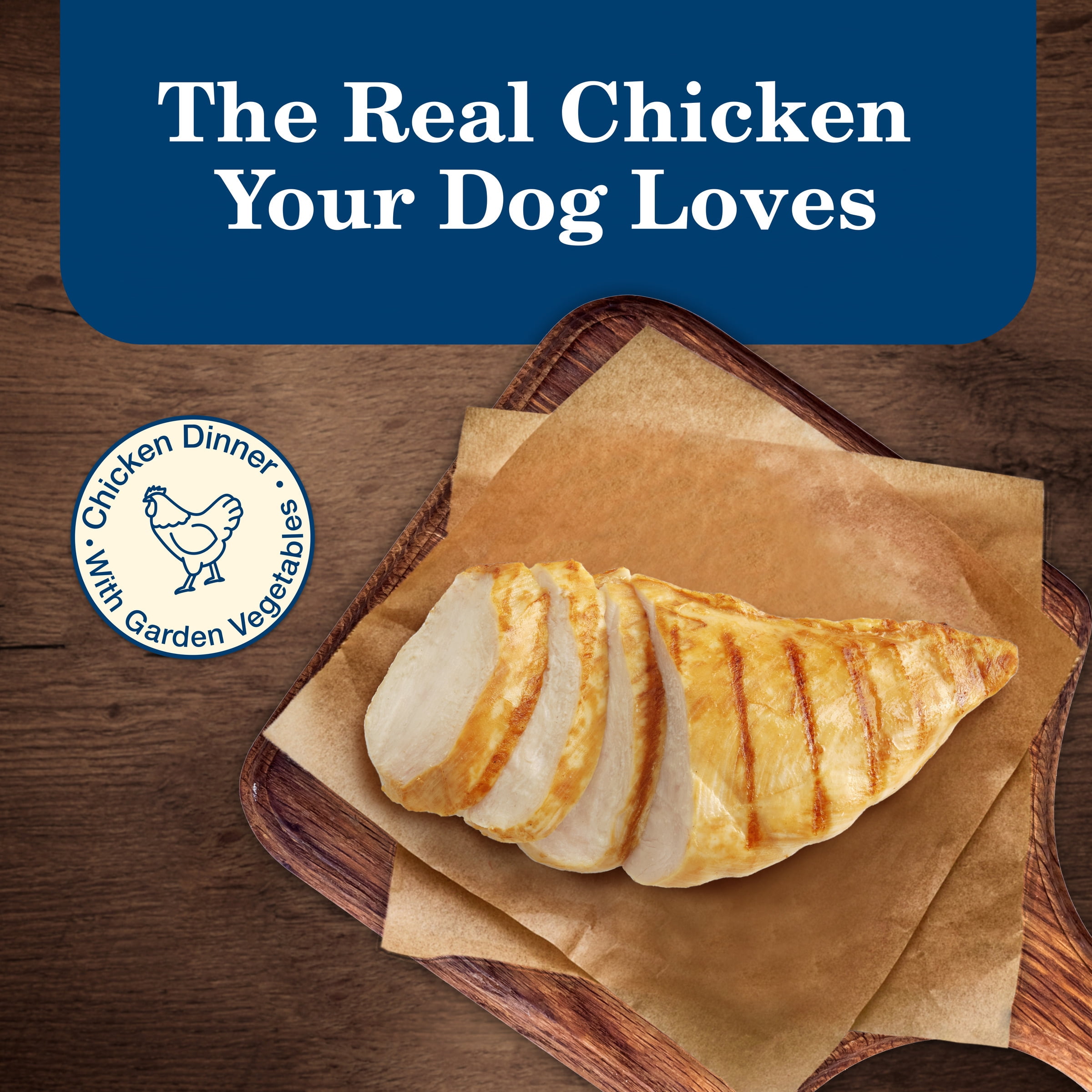 (8 pack) Blue Buffalo Homestyle Recipe Senior Wet Dog Food, Chicken Dinner, 12.5-oz. Can