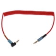 thumbnail image 2 of De Extensión de sonido De 2 Paquetes Conector De 3,5 Mm Y Sistema De Sonido De Extensión Enrollado (1/8 Pulg.) Negro + Rojo CUTICAT Cable auxiliar de 3.5mm, 2 of 8