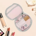 thumbnail image 4 of Unique Bargains 1 Pc Lightweight Storage Makeup Bag for Business Travel Flannel Fabric Pink, 4 of 5