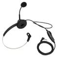 thumbnail image 4 of Telephone Headphone Noise Cancelling 3.5mm Elbow Single Ear Business Headset with Mic Mute for Call Center Office, 4 of 8