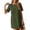 *Army Green, variant on ClodeEU Women's Crew Neck Short Sleeve T-Shirt Dress,Casual Loose Textured Mini Dress Army Green,Women's Plus L