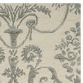 thumbnail image 4 of SAFAVIEH Bella Paula Damask Floral Wool Area Rug, Ivory/Grey, 3' x 5', 4 of 6