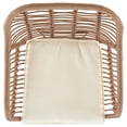 thumbnail image 5 of Manhattan Comfort Antibes 1.0 Steel Rattan 3-Piece Patio Conversation Set with Cushions in Cream, 5 of 5