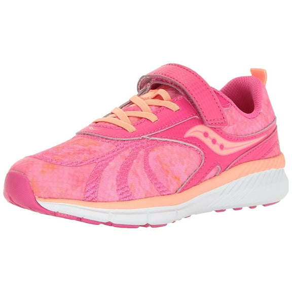 Saucony Velocity A/C Running Shoe, Pink/Coral, 11.5 M US Little Kid