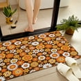 thumbnail image 5 of JML Non-Slip MicrofiberFabric & Rubber Doormat - Soft Entryway Rug for Home/Office (24"x36") - Easy Clean Door Mat for Indoor/Outdoor Use, Brown Floral Pattern, 5 of 6