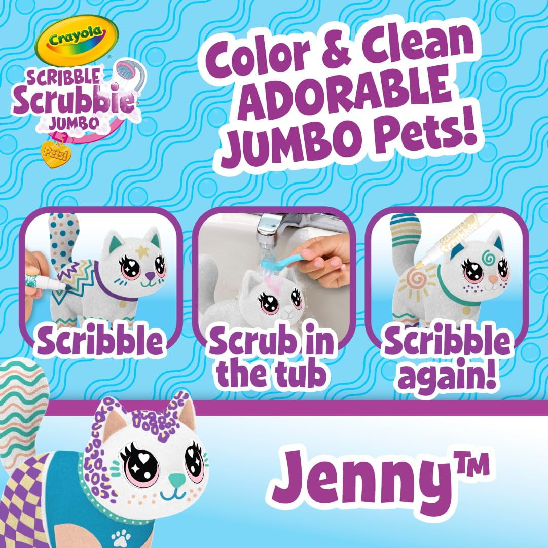 CRAYOLA SCRIBBLE SCRUBBIE JUMBO PET JENNY