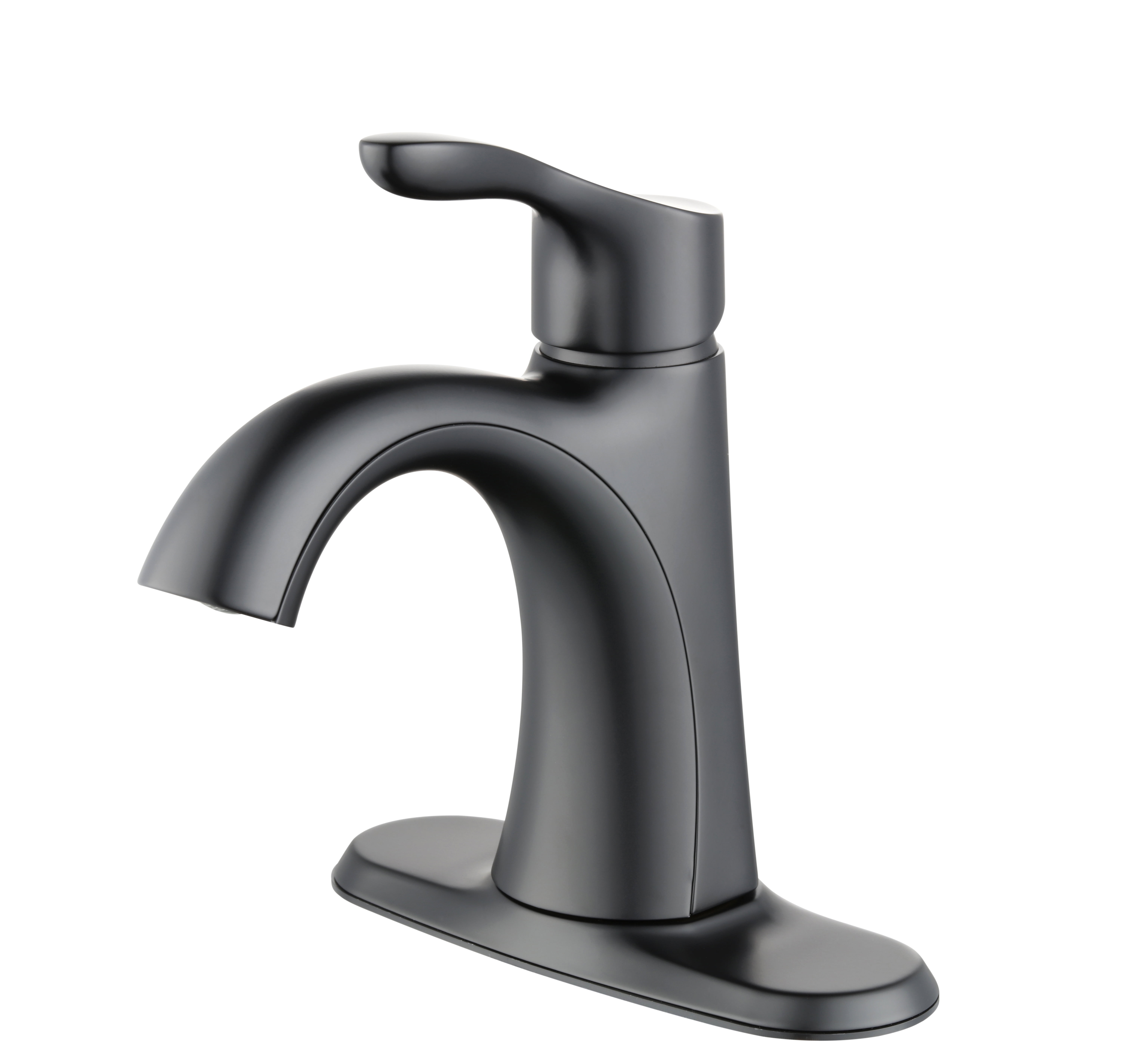 Better Homes & Gardens Simple Flair Single Hole Bathroom Faucet in Matte Black