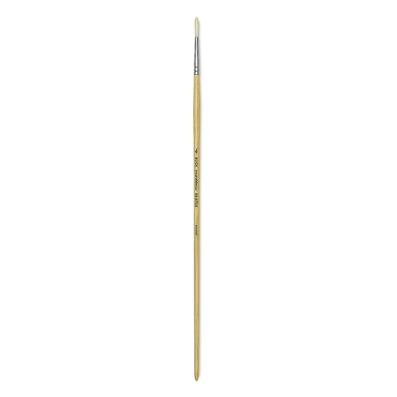 Blick Academic Bristle Brush - Round, Long Handle, Size 4