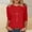 Red, variant on Women Christian Cross Printed Long Sleeve Shirt Jesus Religion Inspirational Pullover