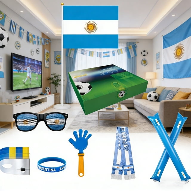 Argentina Football Fan For And Sports Events Complete Supporters Gear With And For Enthusiasts