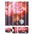 thumbnail image 2 of African Girl Bathroom Waterproof Polyester Shower Curtain Non-Slip Mat Carpet Pedestal Rug Lid Toilet Cover Bath Suit, 2 of 6
