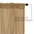 thumbnail image 6 of VHC Brands Tobacco Cloth Antique White Curtain Tier Set 36x36, 6 of 8