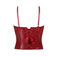 thumbnail image 4 of Aihuaihua Y2k Lace Mesh Corset Top Women Lace up Strappy Boned Bustier Cami Tank Tops Streetwear XL, 4 of 8