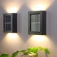 thumbnail image 2 of Led De 2 Uds., Luz De Pared Solar Para Exteriores, Lámpara De Pared Para Arriba Y Abajo, Camino, Escaleras, Jardín, Luces De Calle Decorativas Yuarrent HA045851-01, 2 of 5