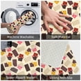 thumbnail image 2 of Block Chocolate Print Front Door Mat, Indoor Mats for Bedroom Bathroom Kitchen, Floor Mat Non-Slip, Soft Carpet Floor Cover Machine Washable Entryway Mat - 20x31.5in, 2 of 5