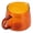 Amber Color, variant on Xirurus 300ml High Borosilicate Glass Sharing Coffee Mug Drinkware Cup (10 oz / 300 ml) - Blue