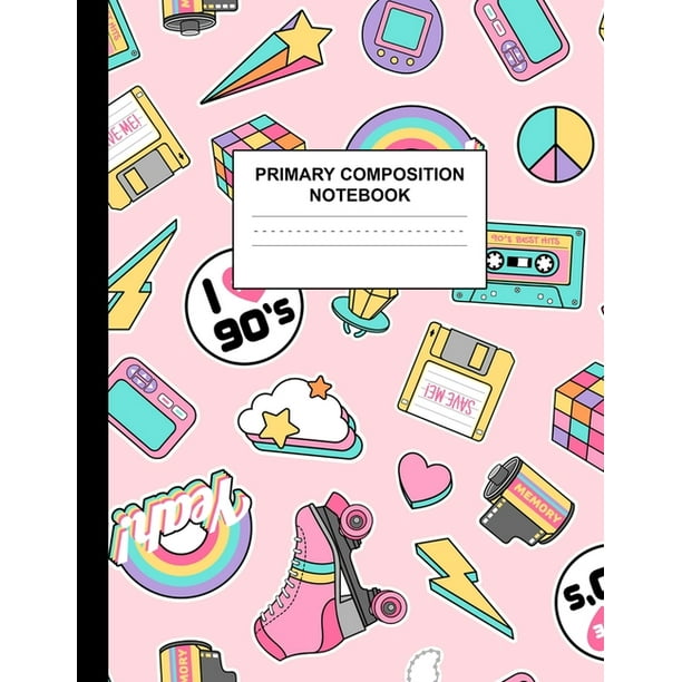 Primary Composition Notebook Preschool, Kinder, 1st and 2nd Grade