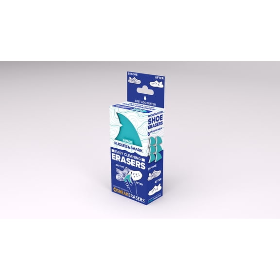 Rugged Shark ERASERS - 6 pack