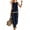 Navy, variant on Xdegoge Matching Sets Women Clothing Linen Sleeveless Crewneck Top and Wide Leg Pants Set with Pockets Loose Contrast Trim Casual Outfits