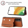 thumbnail image 5 of Dteck Wallet Case for Samsung Galaxy A54 5G,Slim Lightweight PU Leather Flip Folio Purse Stand Phone Cover with Card Holder Slots Magnetic Closure Soft Silicone Bumper Case,Brown, 5 of 7