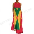 thumbnail image 5 of 2025 Grenada Flag Dress Women Fashion Party Evening Dresses Casual Long Robe Grenada Flag Vestidos Maxi Voion Dress Beach Behemian, 5 of 6