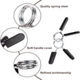 thumbnail image 2 of HLONK 6 PCS 1 inch (25 mm) Barbell Clip Clamps-Dumbbell Spring Collars for Standard Weight Bar Working Out Strength Training, 2 of 5