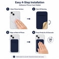 thumbnail image 4 of 1-Pack Universal Stick-On Phone Wallet Pocket, Adhesive Cell Phone Card Holder Pouch for ID Credit Cards Cash, Fits Most iPhone Android Smartphones TIKA, 4 of 7