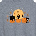 thumbnail image 3 of Instant Message - Black Cats And Pumpkins - Women's Racerback Tank Top, 3 of 6